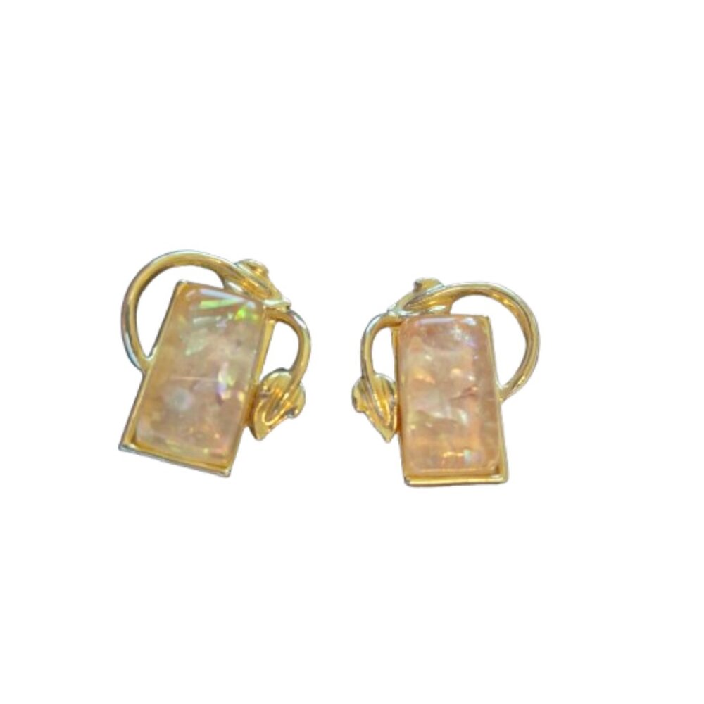 Vintage Coro Thermoset Clip On Earrings